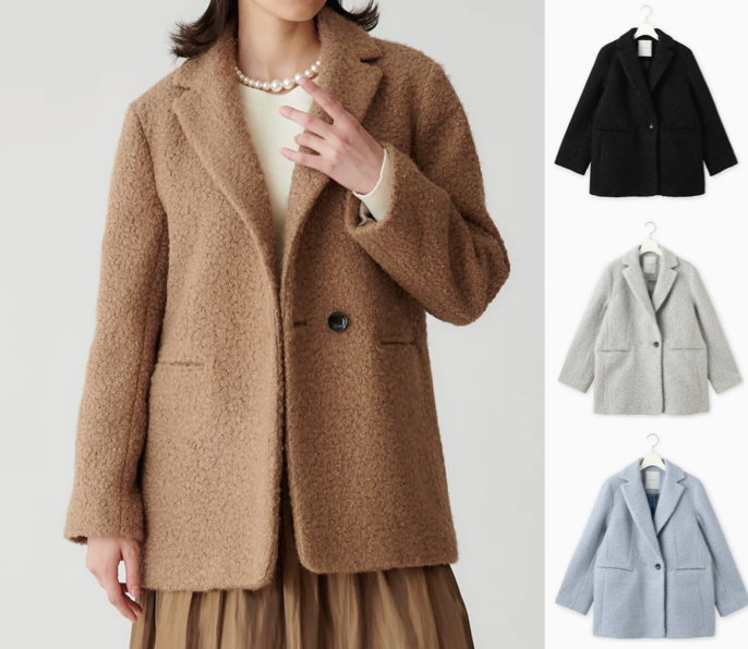 BEATRICE(ベアトリス)ブラウンのジャケットコート