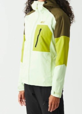 Picture Organic Clothing（ピクチャー）ミントグリーンのナイロンフーディージャケット