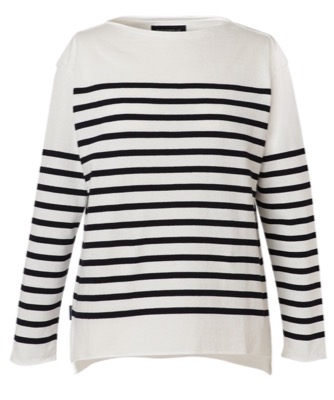 MADISONBLUE（マディソンブルー）ホワイトのボーダーニット