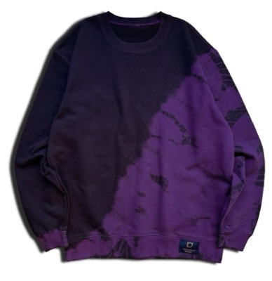 KODAI YASUNO（コーダイヤスノ）ムラサキのタイダイ柄ニット