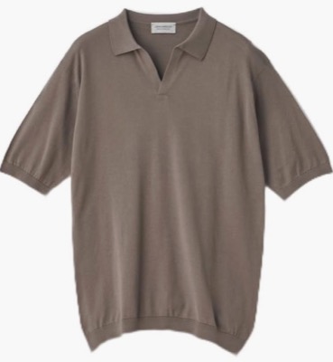 John Smedley(ジョン・スメドレー)ベージュ系のポロシャツ