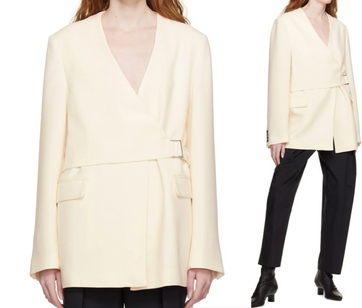 3.1 Phillip Limホワイトのノーカラージャケット