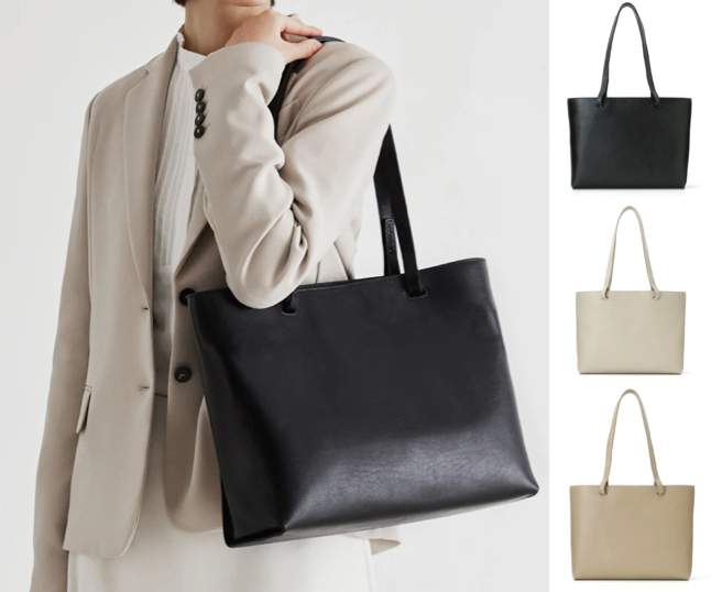 MOTHERHOUSE(マザーハウス)ブラックのトートバッグ