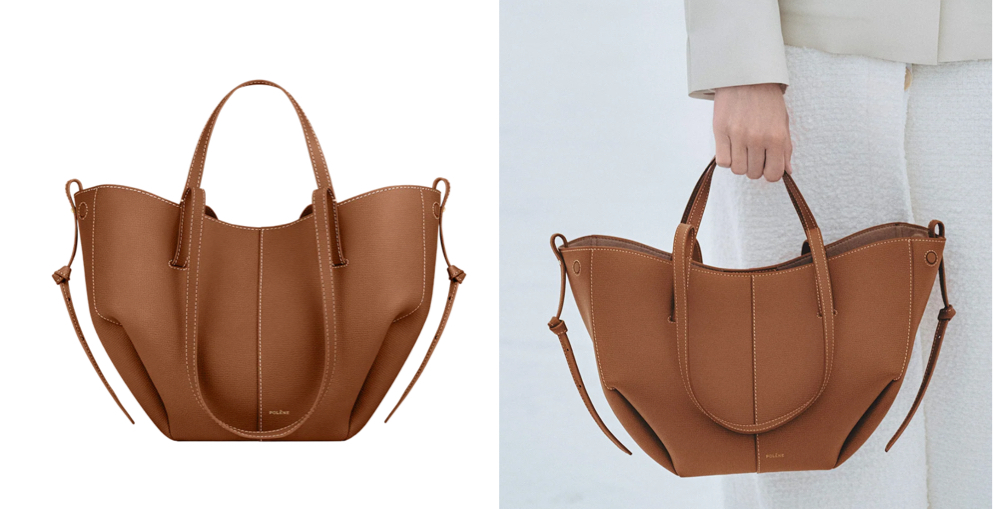 Polène(ポレーヌ)ブラウンのトートバッグ