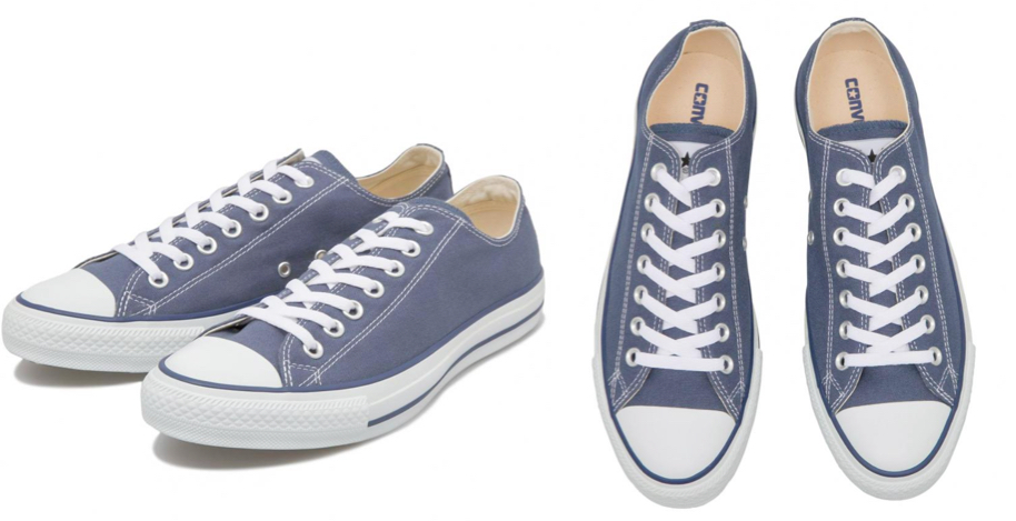 CONVERSEブルーのローカットスニーカー