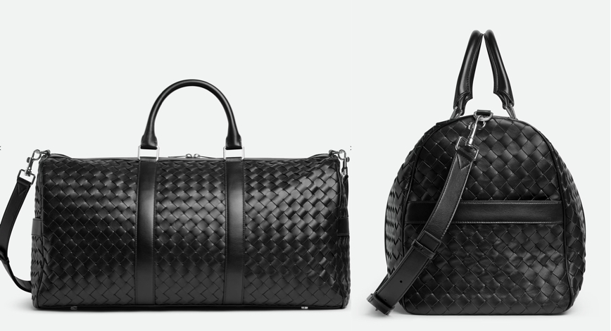 bottegavenetaブラックのボストンバッグ