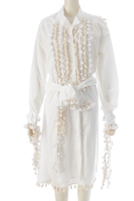 LOEWE（ロエベ）ホワイトのロングシャツワンピース