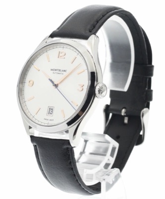 MONTBLANC(モンブラン)シルバーxブラックの腕時計