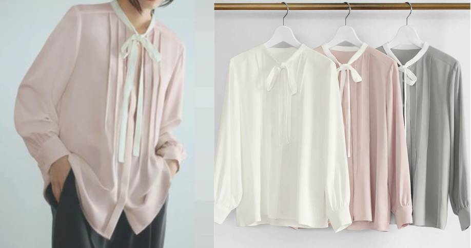 Flolia（フロリア）ライトピンクのブラウス