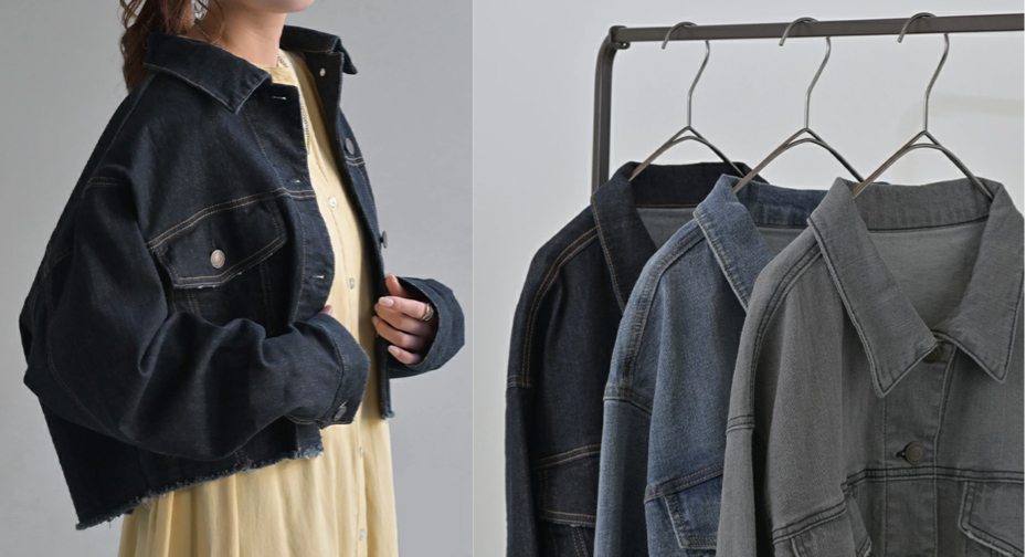 HUG.U(ハグユー)ネイビーのデニムジャケット