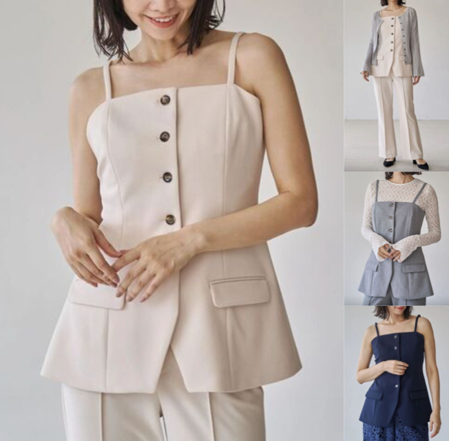 TONALホワイトのビスチェ