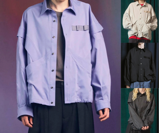 MAISON SPECIAL（メゾンスペシャル）ブルーのシャツ