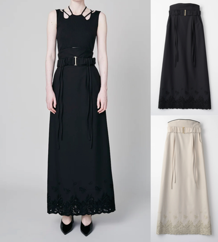 MURRAL(ミューラル)ブラックのスカート