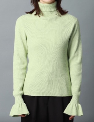 CIS.（シス）グリーンのタートルネックニット