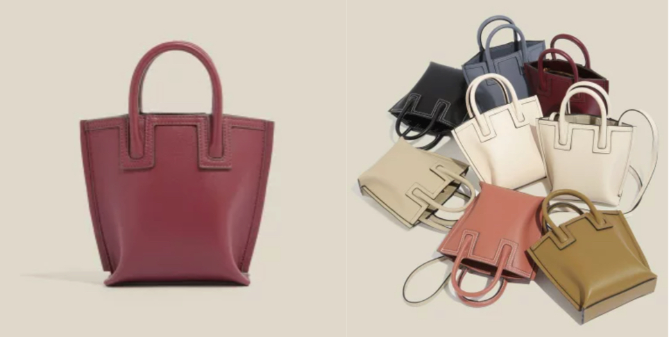 E'POR（エポール）ワインピンクのミニバッグ