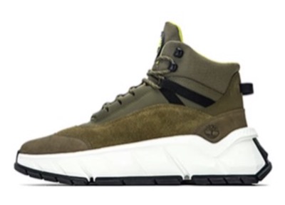 Timberland（ティンバーランド）カーキのハイカットスニーカー