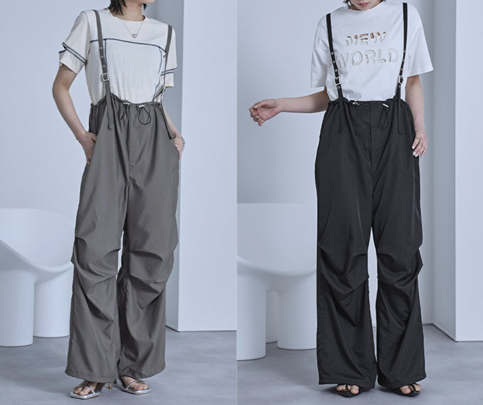 OSEWAYA（お世話や）ネイビーのフリルシュシュヘアアクセ