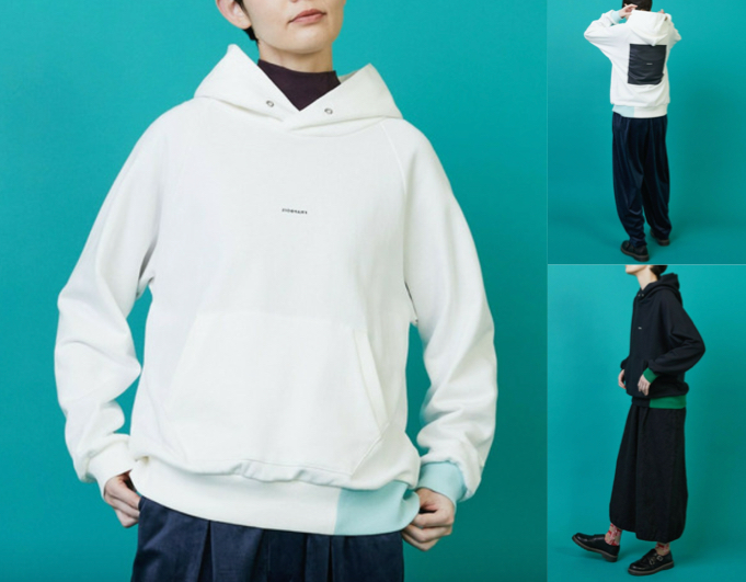 FRAPBOISホワイトのパーカー