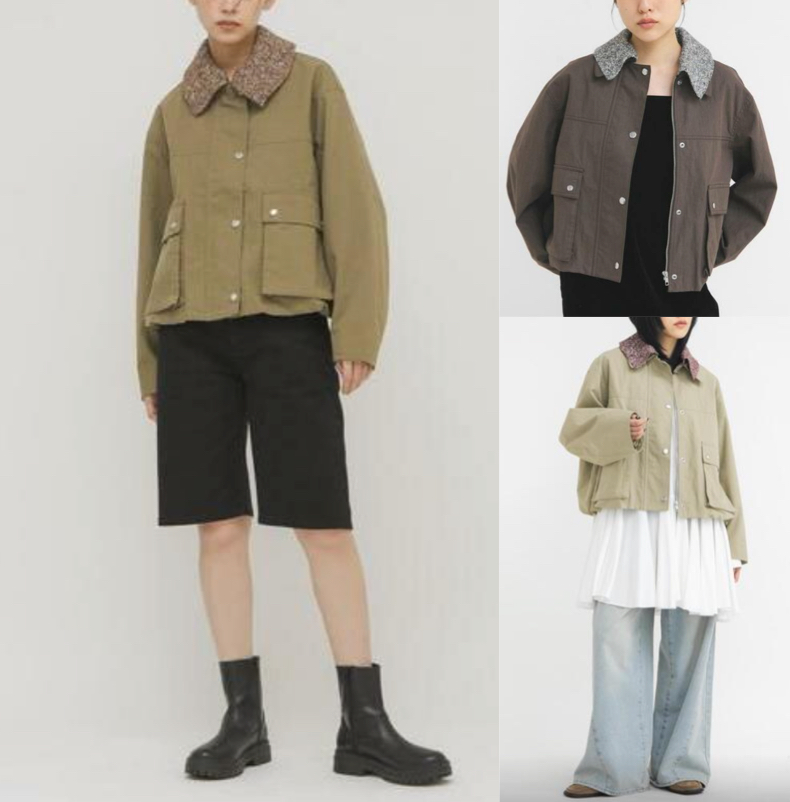 KBFカーキのジャケット