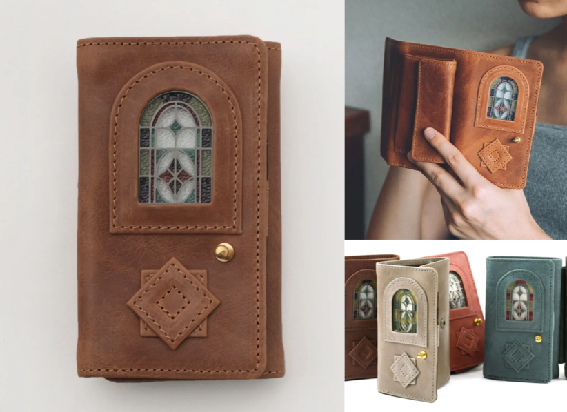 glart(グラート)ブラウンの三つ折り財布