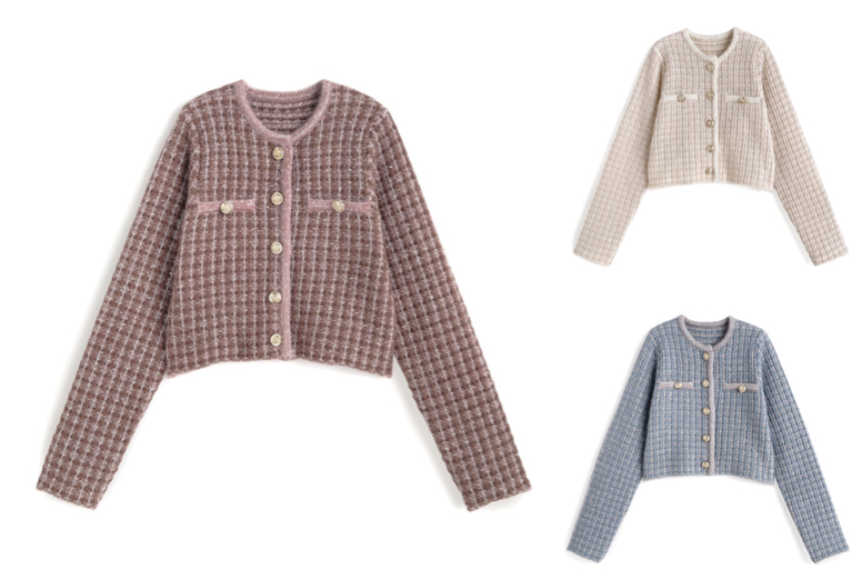 GRL ブラウンのカーディガン