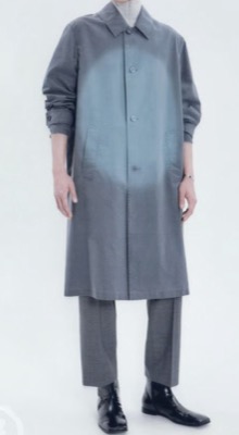 Mm6 Maison Margiela(エムエムシックスメゾンマルジェラ)ライトグレーのロングジャケット