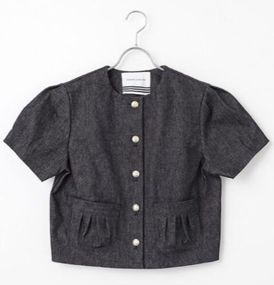 BORDERS at BALCONY（ボーダーズアットバルコニー）ブルーのシャーリングシャツ