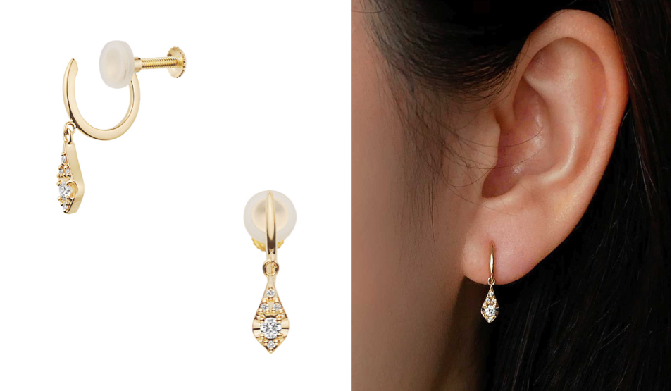 Vendome Aoyama(ヴァンドーム青山)ゴールドxダイヤのイヤリング