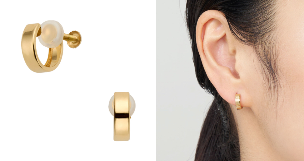 Vendome Aoyama(ヴァンドーム青山)ゴールドのフープイヤリング