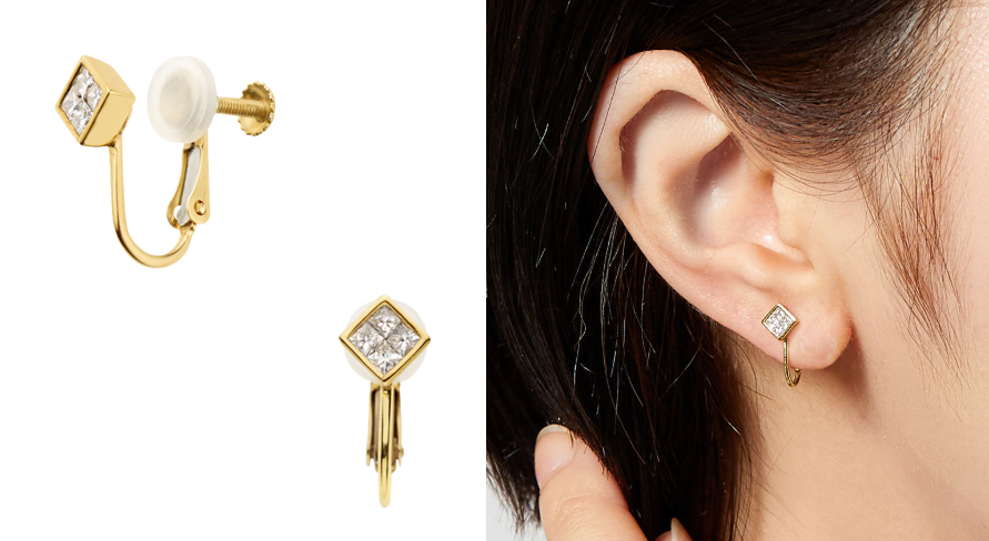 Vendome Aoyama(ヴァンドーム青山)ゴールドxダイヤのイヤリング