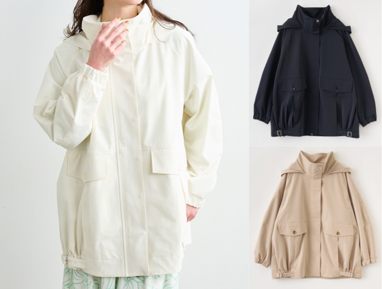 LOUNIE（ルーニィ）ホワイトのフーディージャケット