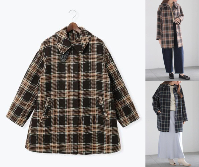 Te chichi(テチチ)チェックコート