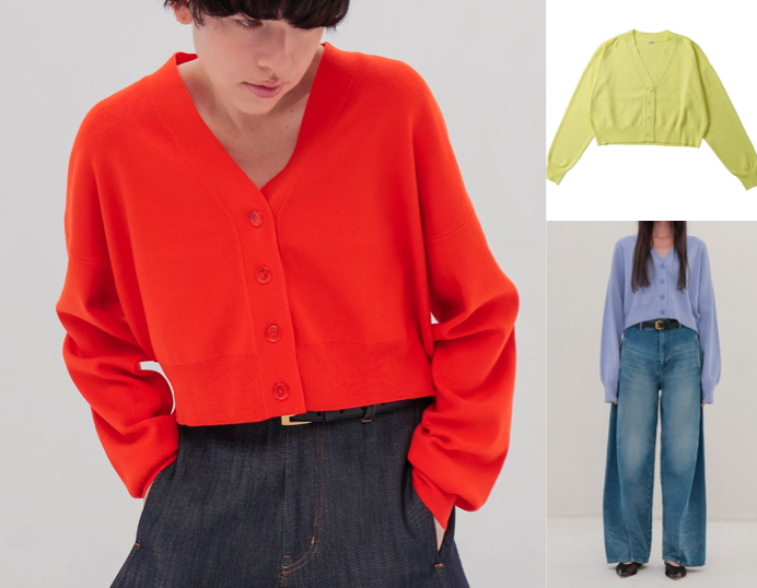 andon赤いカーディガン