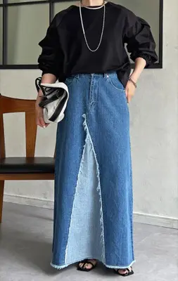 un dix cors(アンディコール) デニムのロングスカート