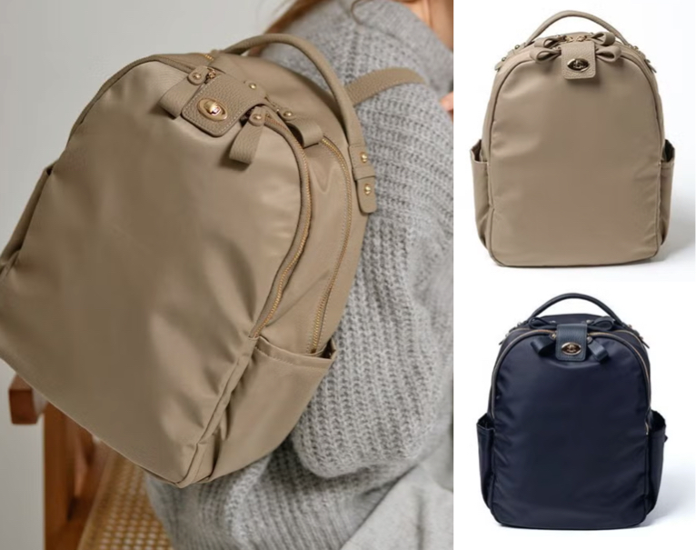 HAYNI（ヘイニ）ベージュのナイロンリュック