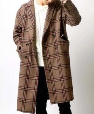 SITRY(シトリー)ブラウンのチェック柄コート