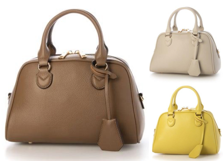 cache cache（カシュカシュ）ブラウンのボストンバッグ