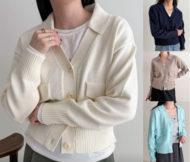 fredy emue（フレディ エミュ）ホワイトのカーディガン