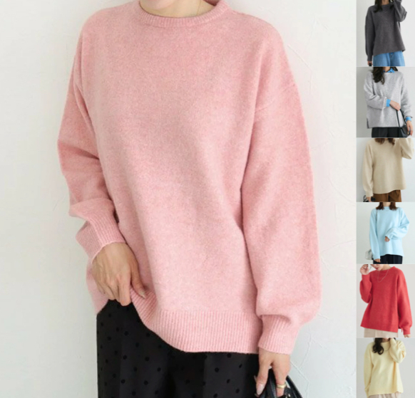 Pierrot(ピエロ)ピンクのニット