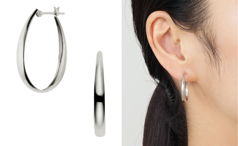 Vendome Aoyama（ヴァンドーム青山）シルバーのフープピアス