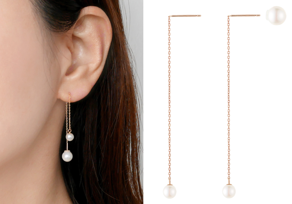 Vendome Aoyama（ヴァンドーム青山）パールのチェーンピアス