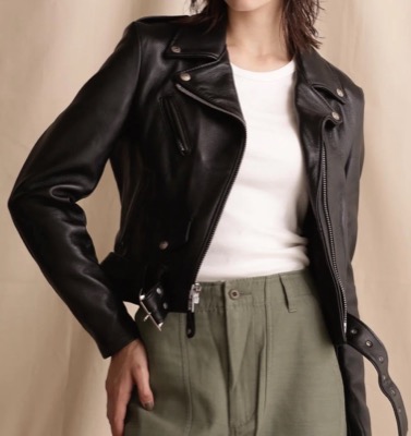 SCHOTT（ショット）ブラックのライダースジャケット