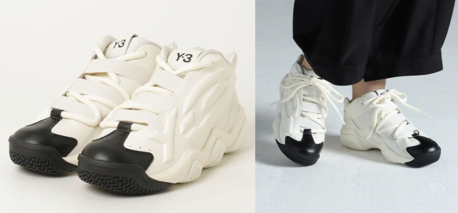 Y-3（ワイスリー）ホワイトのボリュームスニーカー