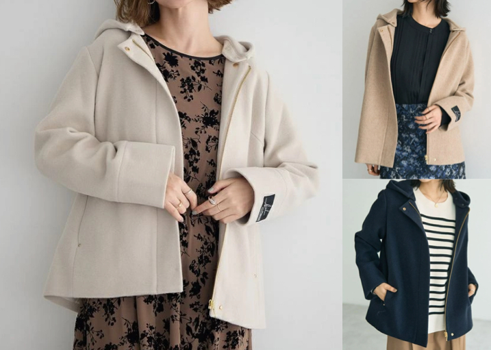 YECCA VECCA(イェッカヴェッカ)ライトベージュのショートコート