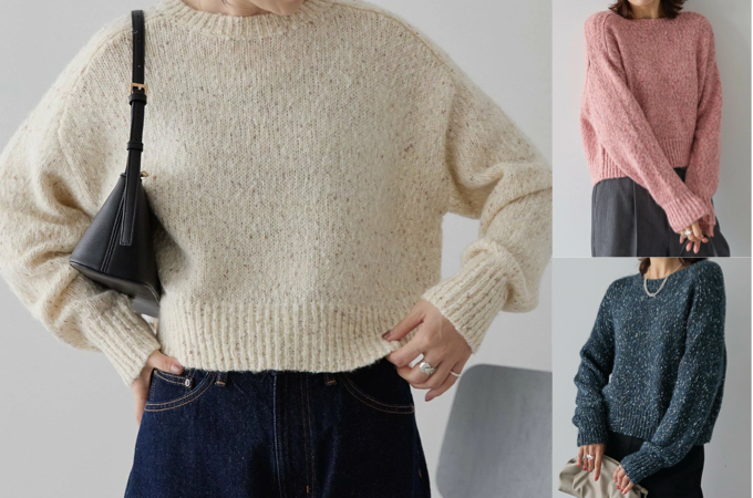 AMERICAN HOLIC(アメリカンホリック)アイボリーのラメニット