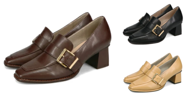 ORiental TRaffic(オリエンタルトラフィック)ブラウンのヒールローファー