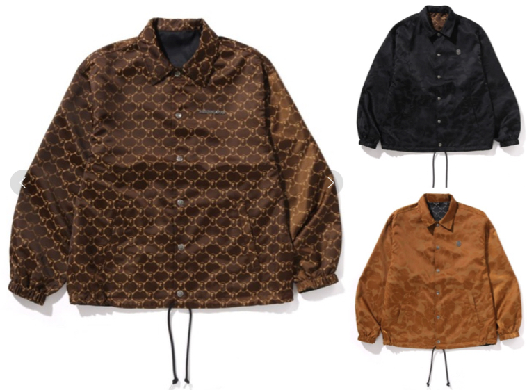 A BATHING APE（ア ベイシング エイプ）ブラウンのコーチジャケット