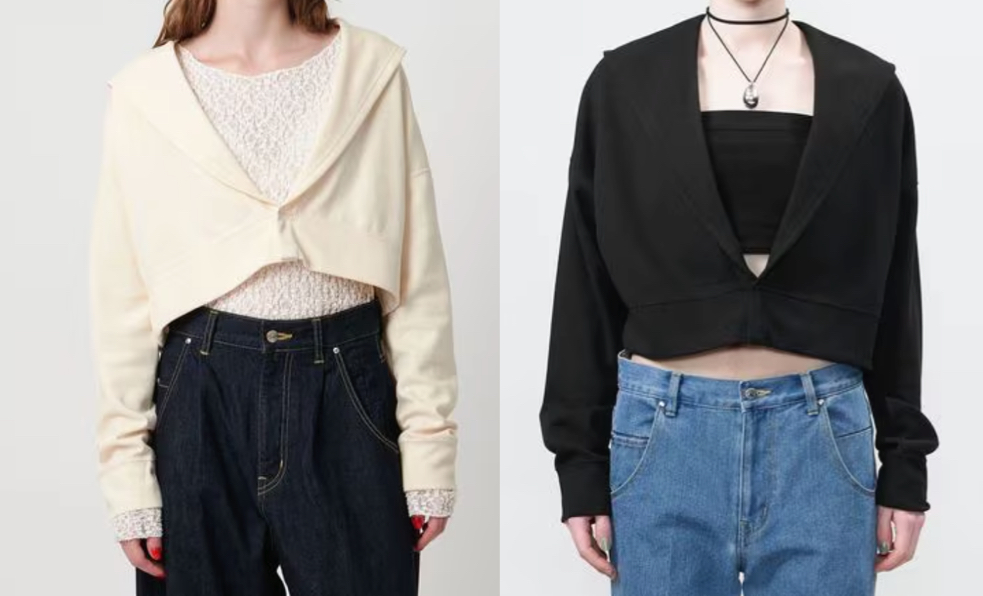 ASTRAET（アストラット）アイボリーのVネックパーカー