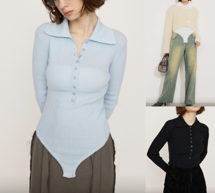 SLY（スライ）ブルーのカットソー