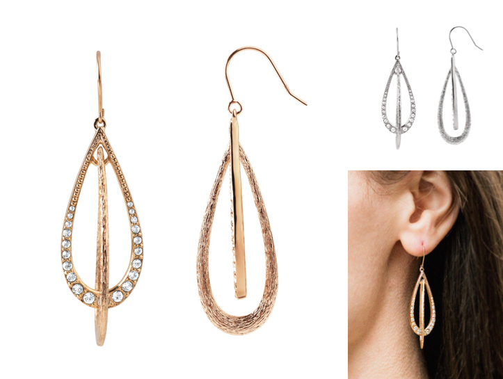 GROSSEゴールドのフープピアス